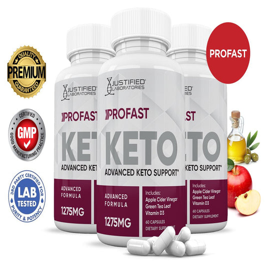 (3 Pack) Profast Keto ACV Pills 1275Mg Alternative to Gummies Dietary Supplement 180 Capsules - Nutricity.com.au