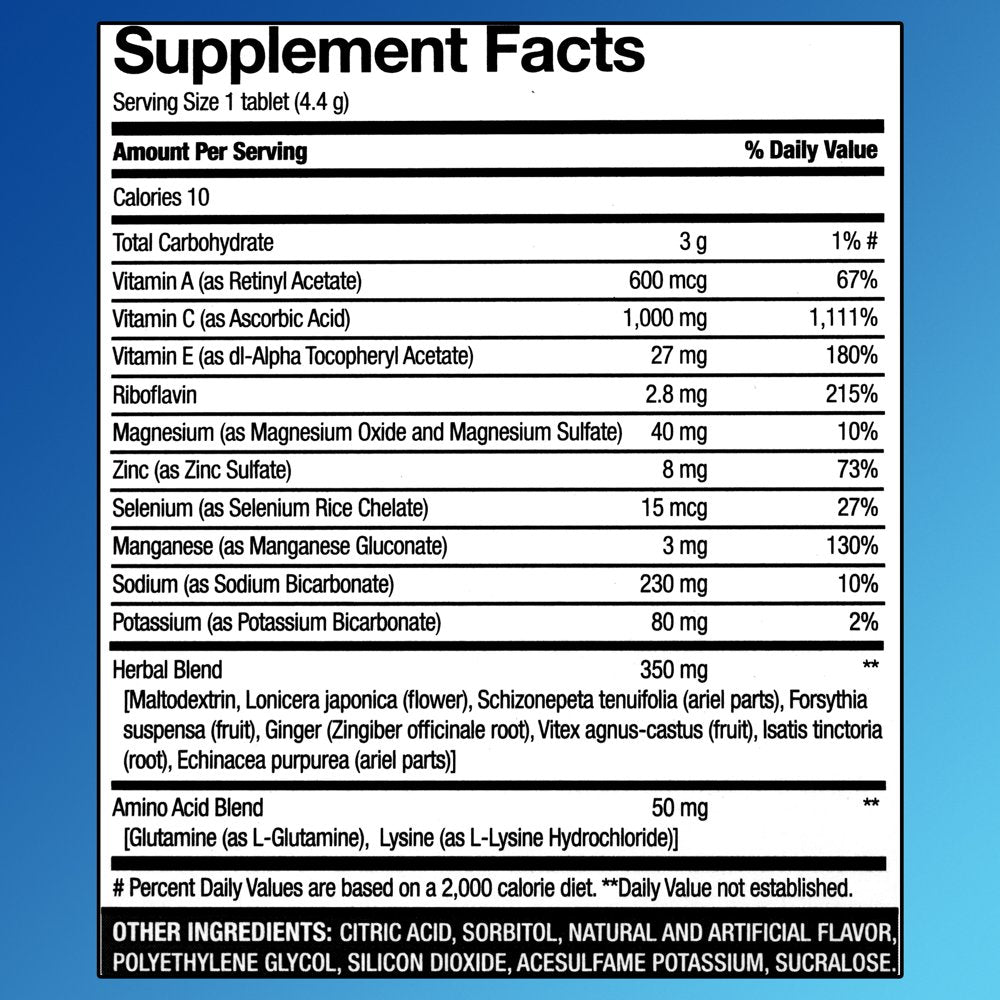 Equate Immune Support Dietary Supplement, Orange, 10 Count