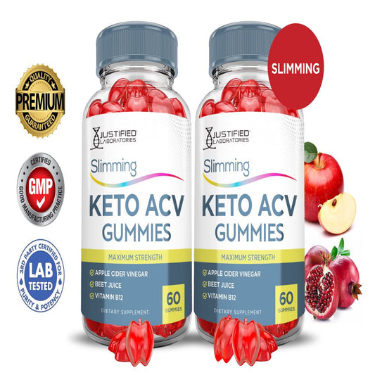(2 Pack) Slimming Keto ACV Gummies 1000MG Dietary Supplement 120 Gummys - Nutricity.com.au