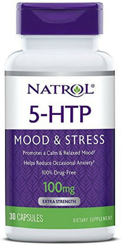 Natrol 5-HTP 100 Mg Capsules 30 Ea (Pack of 3)