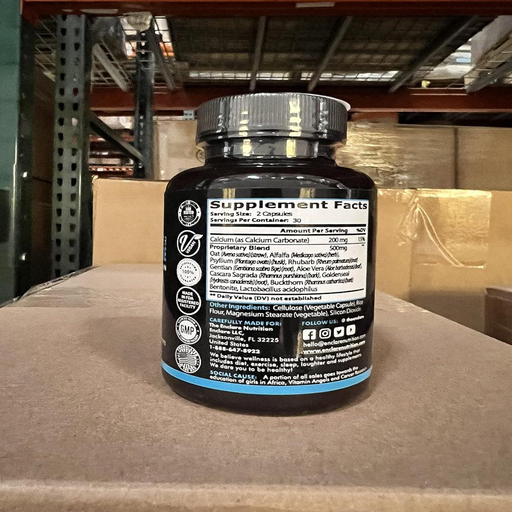 Colon Cleanse Detox Weight Loss Diet Pills 30 Ct., Healthy Bowel Movements, Digestive Health, Dietary Supplements, Vegan, Herbs, Probiotics, Laxatives for Women & Men - Detox Ease Colon Cleanser