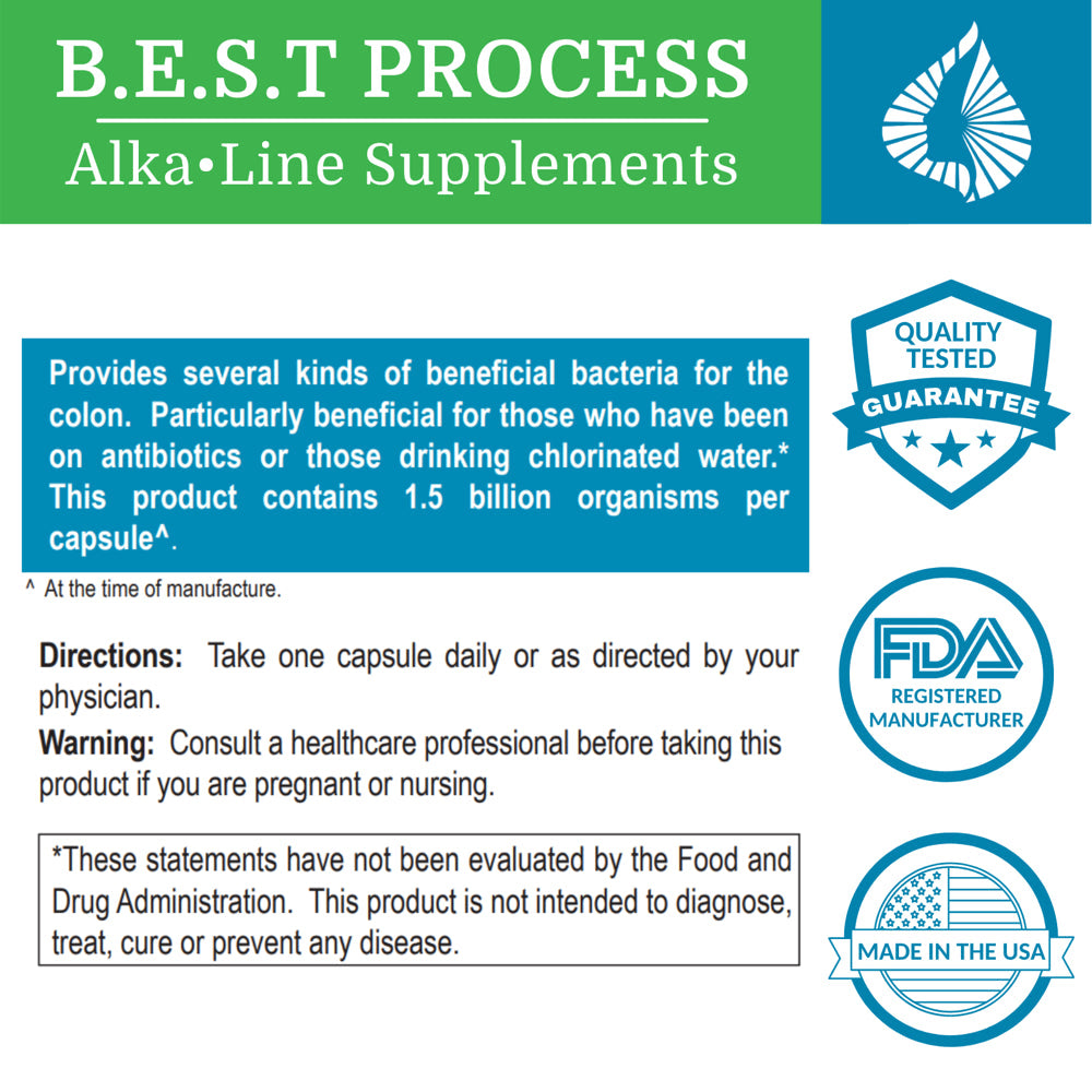Alkadophilus — Morter Healthsystem Best Process Alkaline — No Refrigeration Probiotic & Prebiotic Digestive Supplement — 1.5 Billion CFU of Good Bacteria & Beetroot — Boosts Digestion, Mood & Vitality