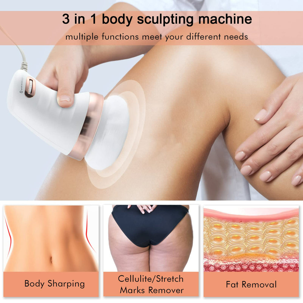 Body Sculpting Machine, Cellulite Massager Belly Waist Butt, Including 6 Massage Washable Pads