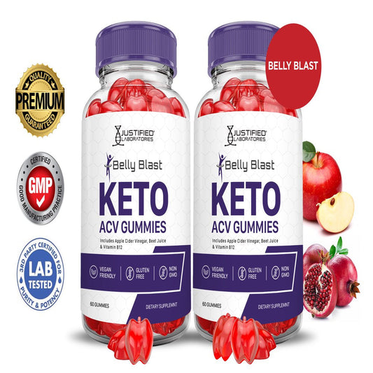 (2 Pack) Belly Blast Keto ACV Gummies 1000MG Dietary Supplement 120 Gummys - Nutricity.com.au