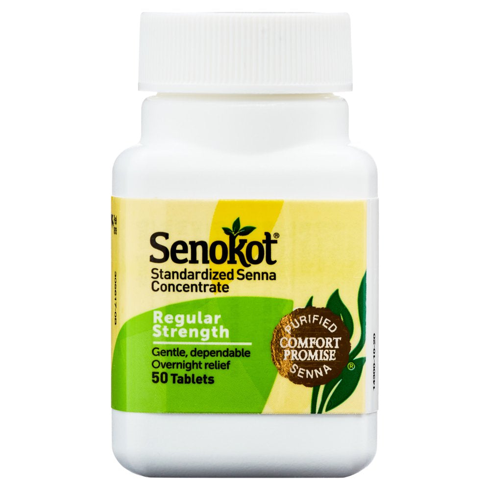 Senokot® Regular Strength Senna Stool Softener Laxative Tablets, 50 Ct