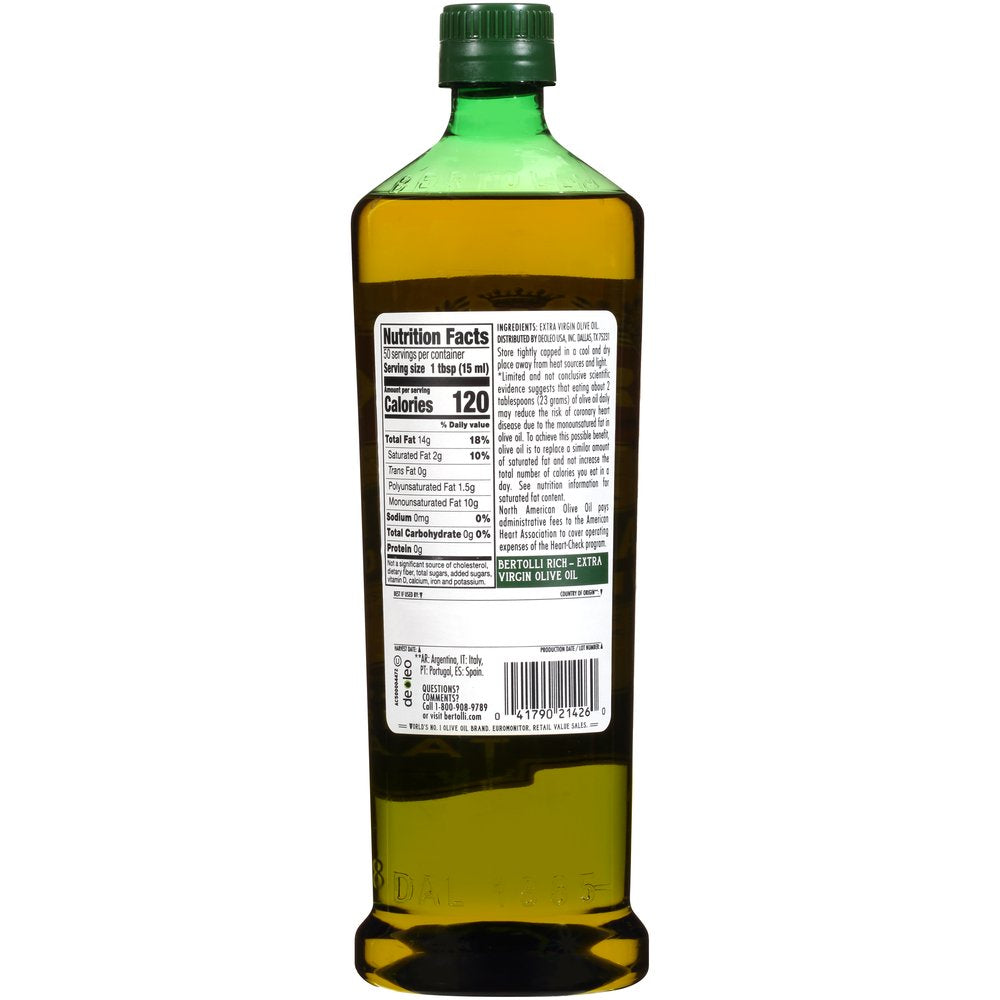Bertolli Extra Virgin Olive Oil, 25.4 Fl Oz