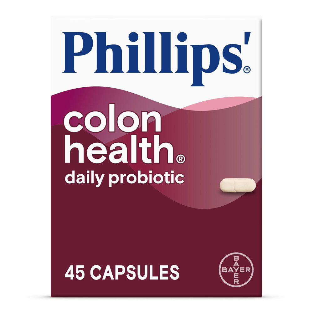 Phillips' Colon Health Daily Probiotic Supplement Capsules, 45 Count