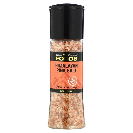 California Gold Nutrition, FOODS - Pink Himalayan Salt Grinder, 13.76 Oz (390 G) Pack of 3