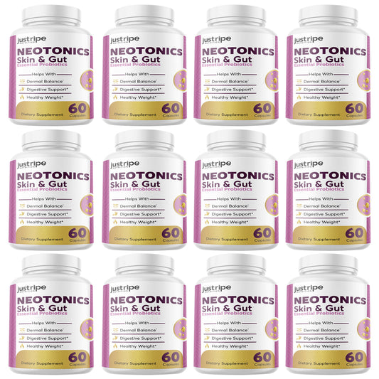 12 Pack Neotonics - Neotonics Skin & Gut Probiotics Supplement Pills