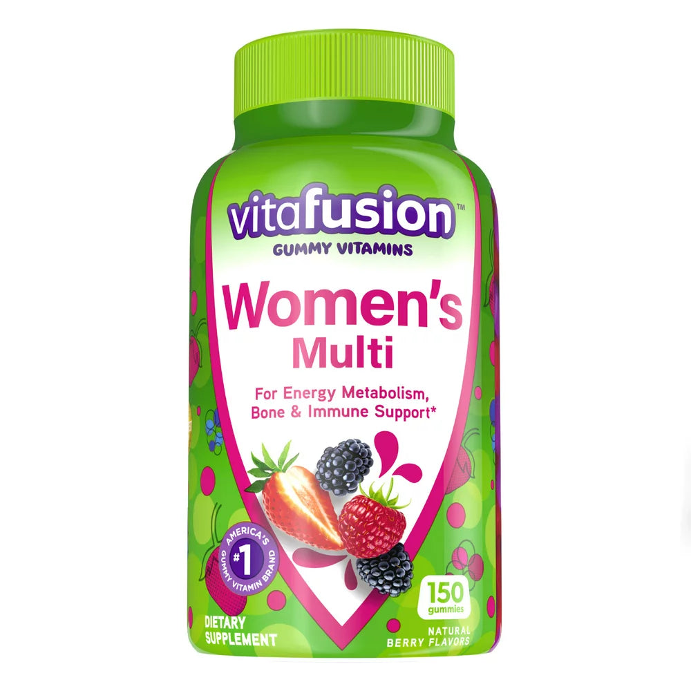 Vitafusion Womens Multivitamin Gummies, Daily Vitamins for Women, Berry Flavored, 150 Count