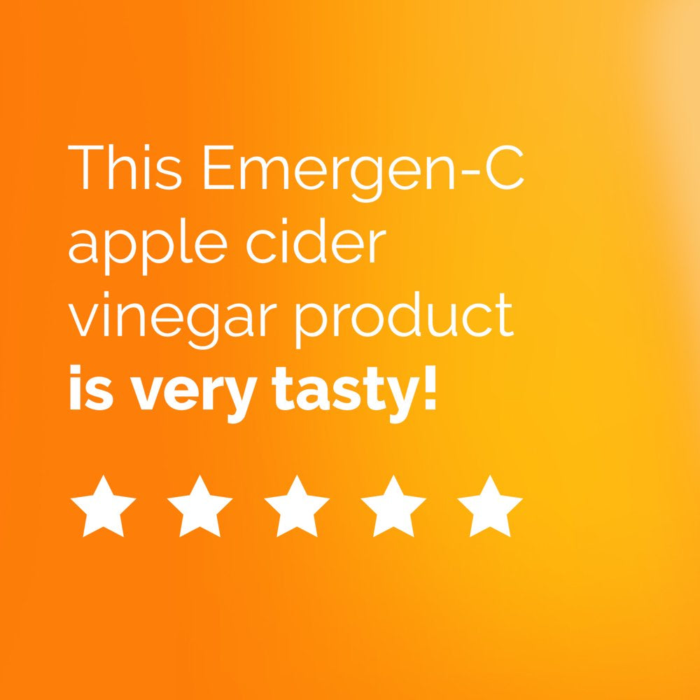 Emergen-C Vitamin C and Apple Cider Vinegar Gummies, Dietary Supplement for Immune Support - 36 Ct