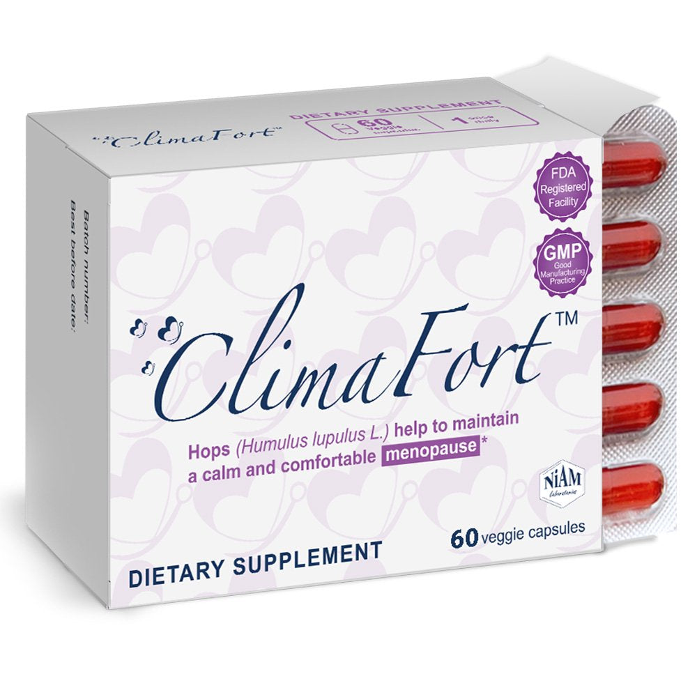 Climafort® 60 Day Supply - Menopause Supplement for Women, Premenopause Hormone Balance. Safe Multi-Symptom Menopause Relief: Hot Flashes, Irritability & More - 60 Day Supply