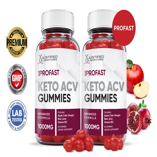 (2 Pack) Profast Keto ACV Gummies 1000MG Dietary Supplement 120 Gummys - Nutricity.com.au