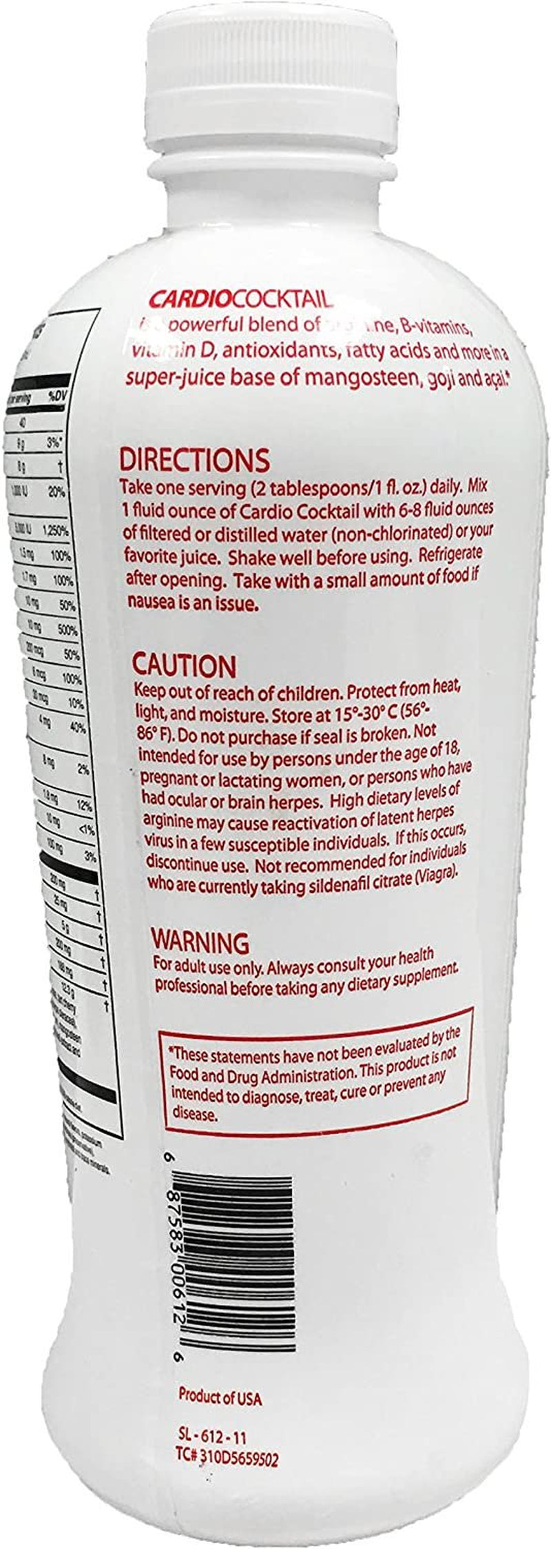 Cardio Cocktail Nitric Oxide Booster 32 Ounces