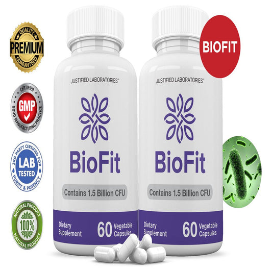 (2 Pack) Biofit Probiotic 1.5 Billion CFU Bio Fit Supplement for Men & Women 120 Capsules - Nutricity.com.au