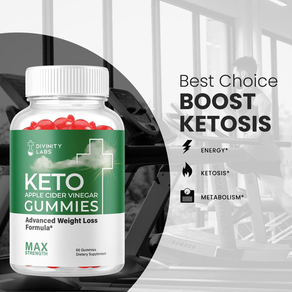 (2 Pack) Divinity Labs Keto ACV Gummies - Supplement for Weight Loss - Energy & Focus Boosting Dietary Supplements for Weight Management & Metabolism - Fat Burn - 120 Gummies - Nutricity.com.au