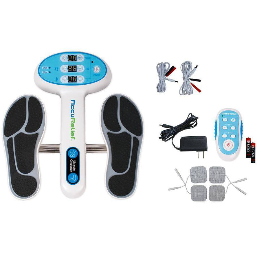Accurelief Ultimate Foot Circulator with Remote, Electrodes Pads for TENS Unit