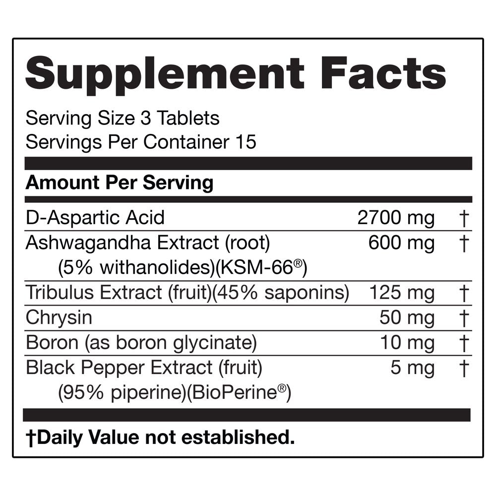 Nugenix Ultra Total and Free Testosterone Booster for Men, Dietary Supplement, 45 Count