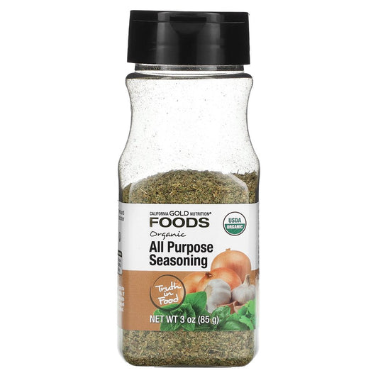 California Gold Nutrition FOODS - Organic All Purpose Seasoning, 3 Oz (85 G)