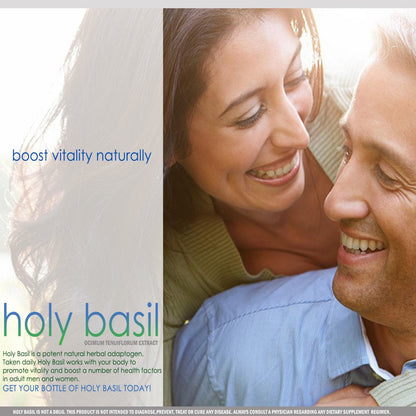 VH Nutrition Organic Holy Basil 700Mg Supplement - Immune Support, Improve Heart Health, Reduce Stress - 60 Capsules