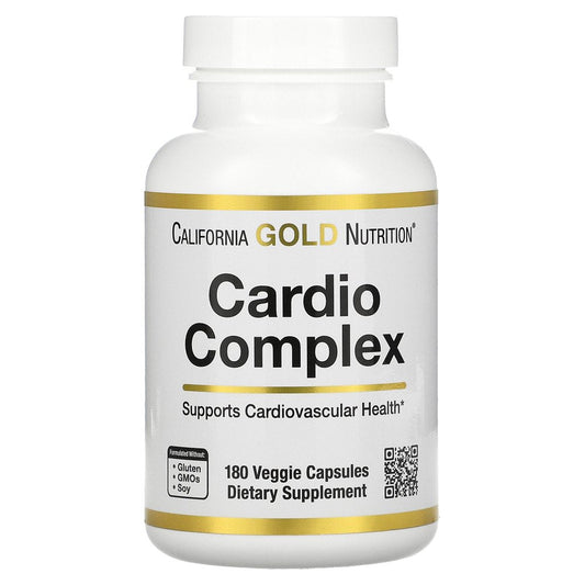 California Gold Nutrition Cardio Complex, 180 Veggie Capsules