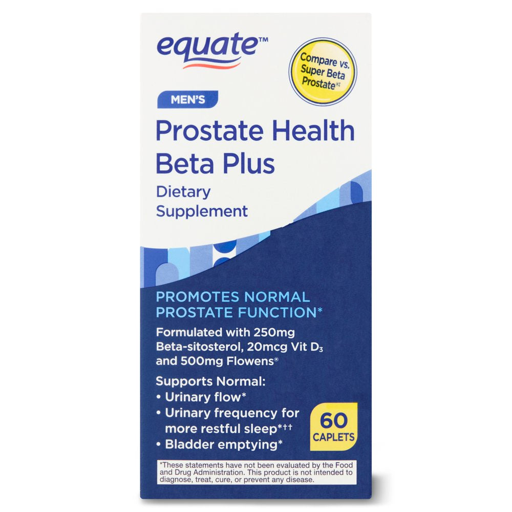 Equate Men'S Prostate Health Beta plus Dietary Supplement, 60 Count