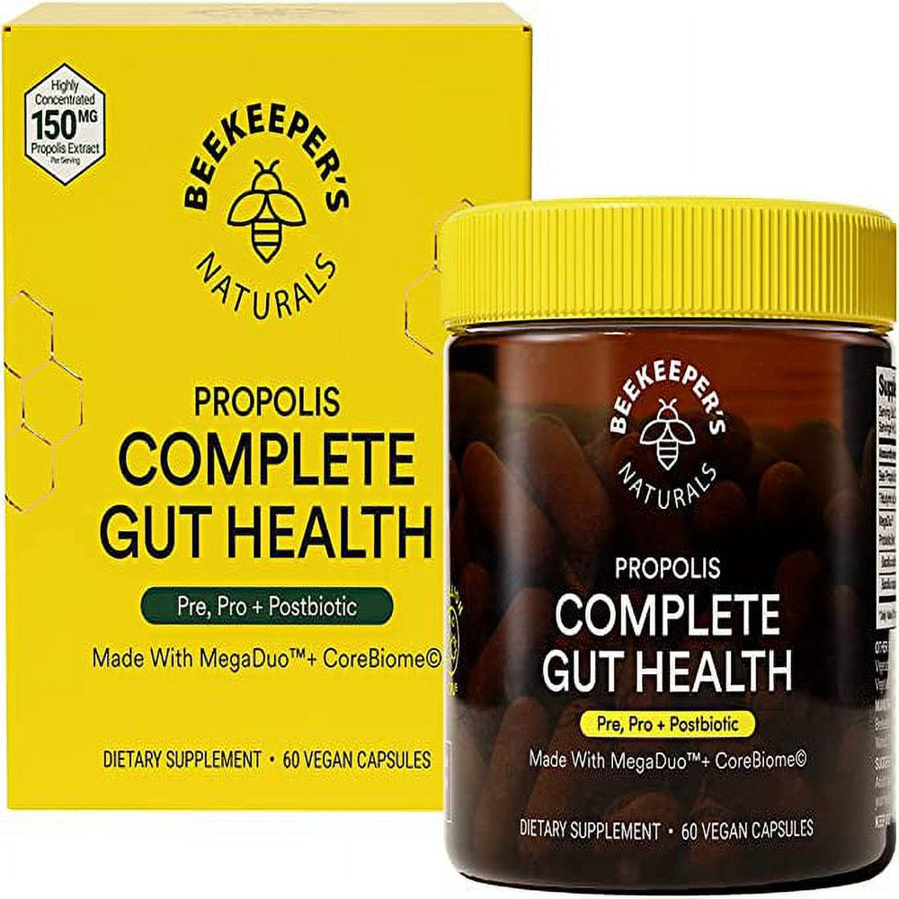 Beekeeper'S Naturals B.Biome, Complete Gut & Digestive Health Supplement, 60 Ct