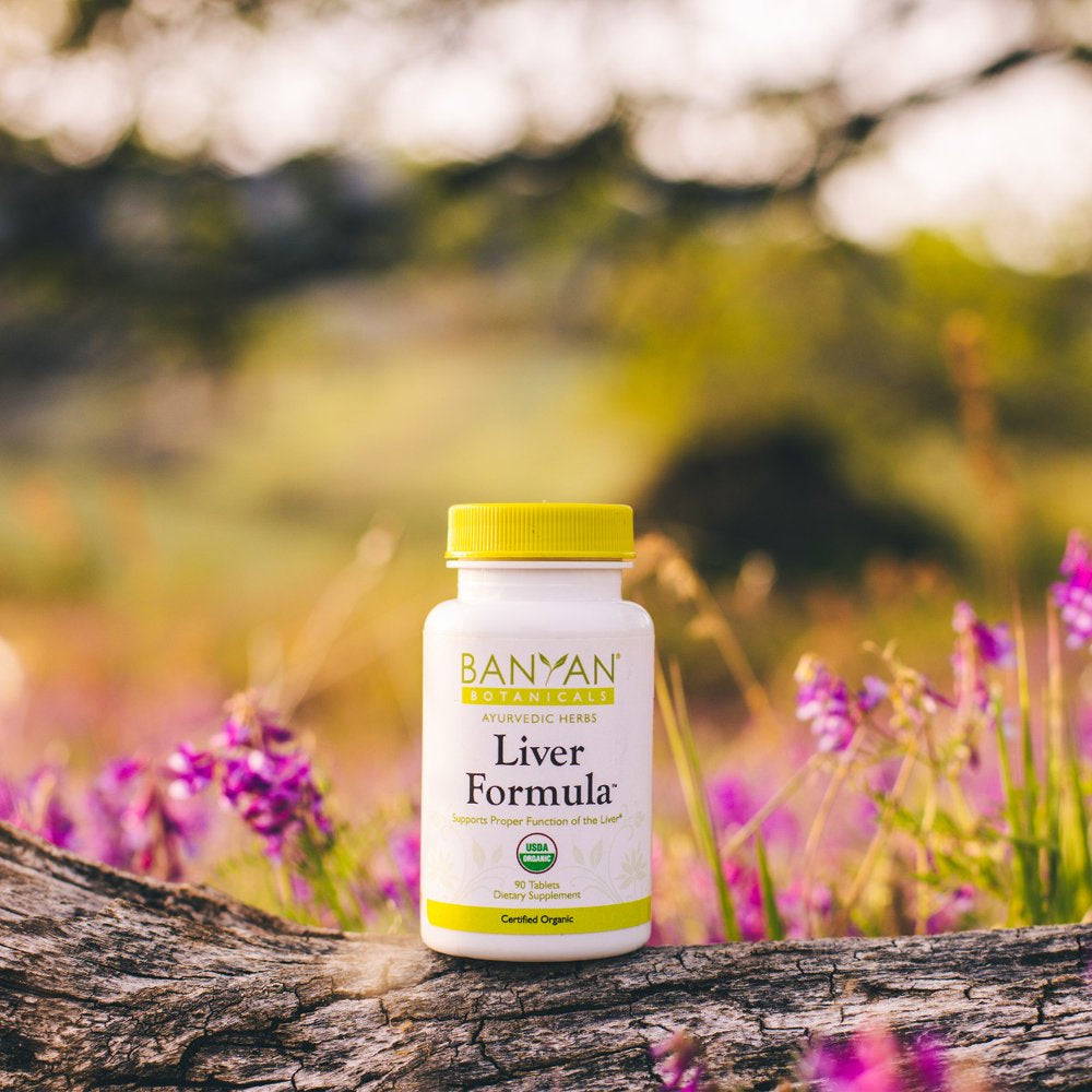 Banyan Botanicals Liver Formula – Organic Liver Support Supplement ­­With Guduchi & Punarnava – Liver Detoxifier for Optimal Liver & Gallbladder Health* – 90 Tablets – Non-Gmo Sustainably Sourced Vega