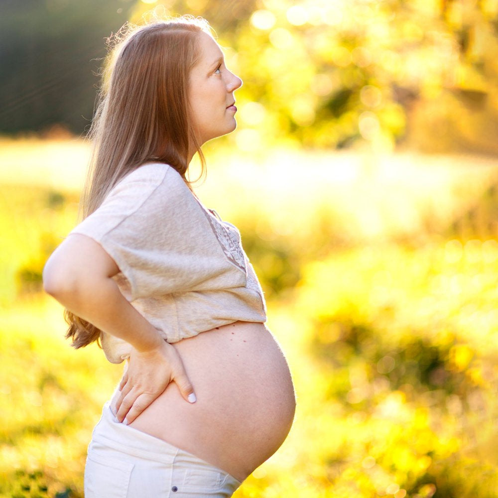 Badger Pregnant Belly Oil W/ Rose & Vanilla 4 Fl. Oz Glass Bottle