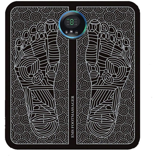 EMS Foot Massager USB Rechargeable Electric Foot Stimulator Massager,6 Modes 9 Intensity,Improves Circulation,Relax Stiffness Muscles Relieve Feet and Legs Pain