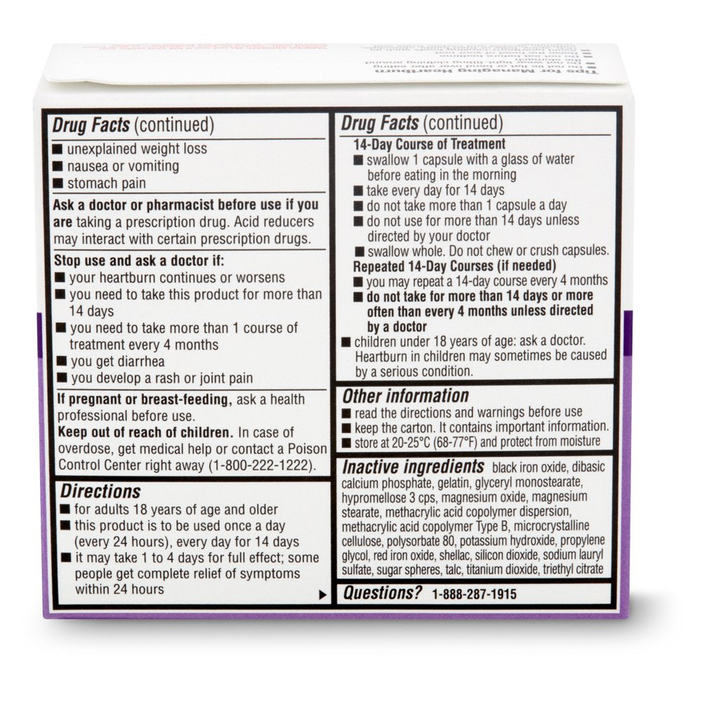 Equate Omeprazole Delayed-Release Capsules, 20 Mg, 28 Count