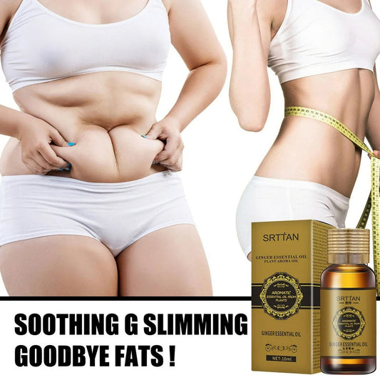 Dealovy Slimming Ginger Oil Belly Ginger Oil Ginger Oil Belly Button Slimming Stomach Massage Oil -Cellulite Massage Oil Ginger Massage Oil 10Ml