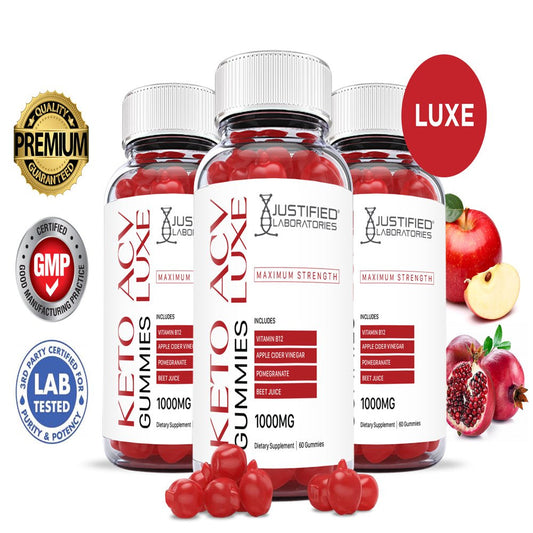 (3 Pack) Luxe Keto ACV Gummies 1000MG Dietary Supplement 180 Gummys - Nutricity.com.au