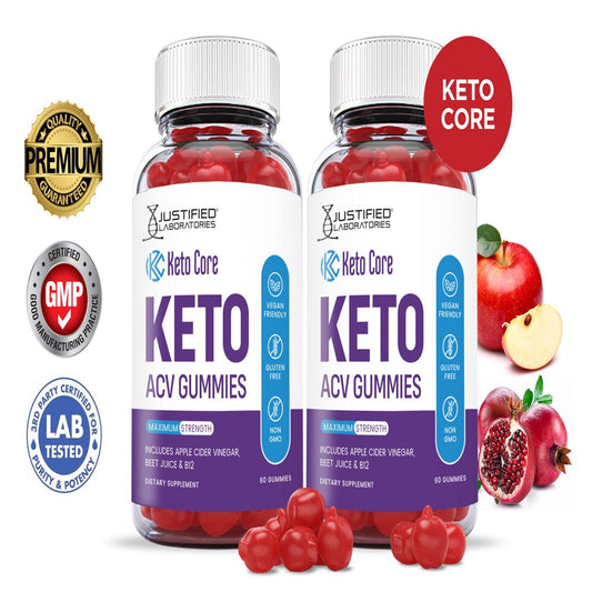 (2 Pack) Keto Core ACV Gummies 1000MG Dietary Supplement 120 Gummys - Nutricity.com.au