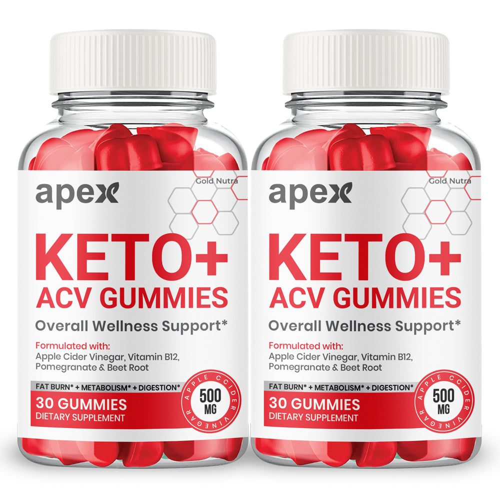 Apex Keto ACV Gummies, Apex Keto Gummies Weight Loss Supplement, Powerful Formula, Belly Fat Energy Metabolism Maximum Strength Official (2 Pack)