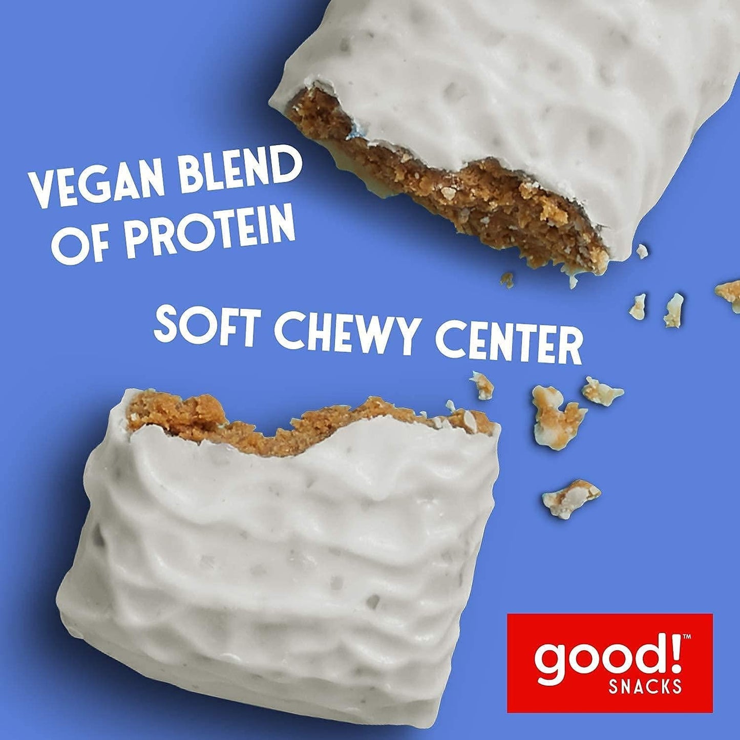 good! Snacks Vegan Protein Bars Bundle, Blueberry and Birthday Cake (24 Bars) Gluten-Free, Plant Based, Low Sugar, High Protein Meal Replacement, Healthy Snacks for Energy, 15g Protein