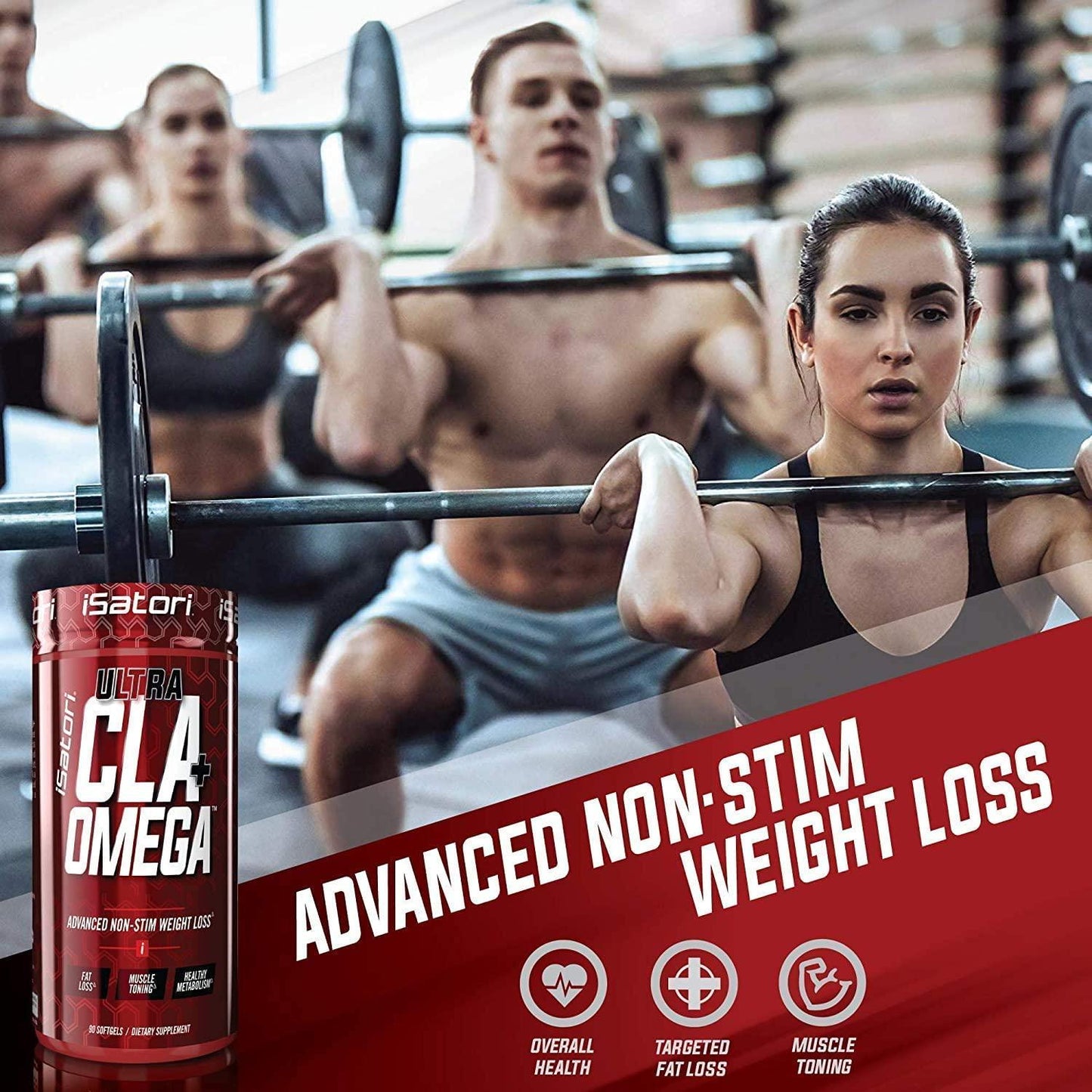 iSatori L-Carnitine LS3 Mixed Berry 1500mg (32 Servings) and iSatori Ultra CLA (90 Softgels)