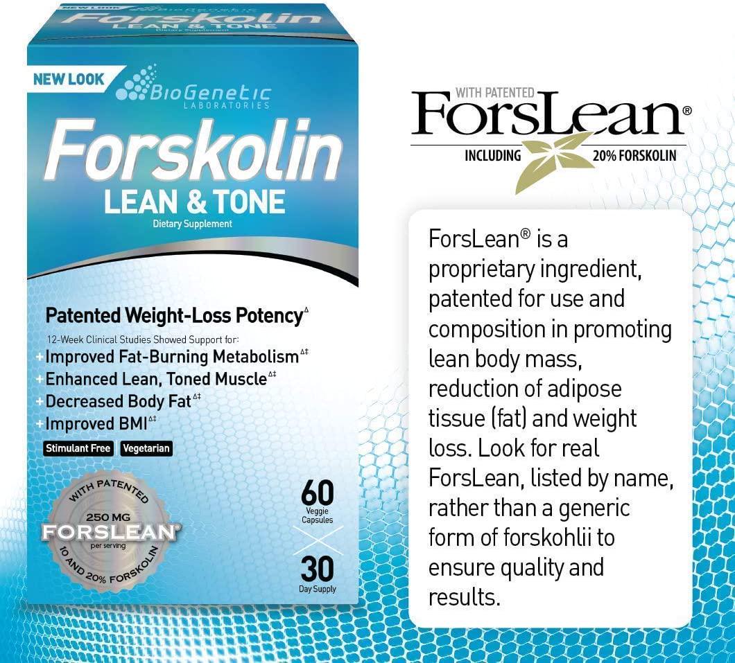 iSatori L-Carnitine LS3 Mixed Berry 1500mg (32 Servings) and BioGenetic Labs Forskolin Lean and Tone