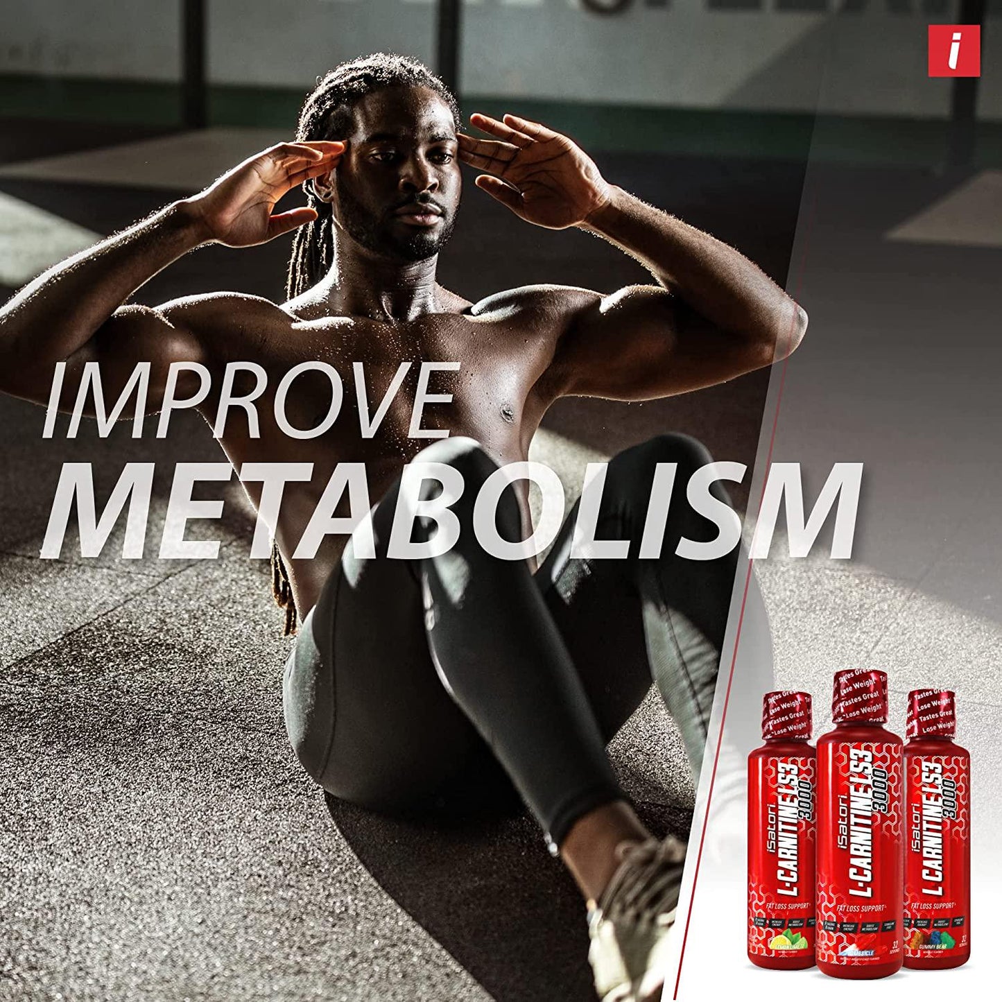 iSatori L-Carnitine LS3 Concentrated Liquid Fat Burner and Metabolism Activator - Fat Loss for Health and Fitness - Keto Friendly Weight Loss - Stimulant Free - Lemon Lime 3000mg (32 Servings)