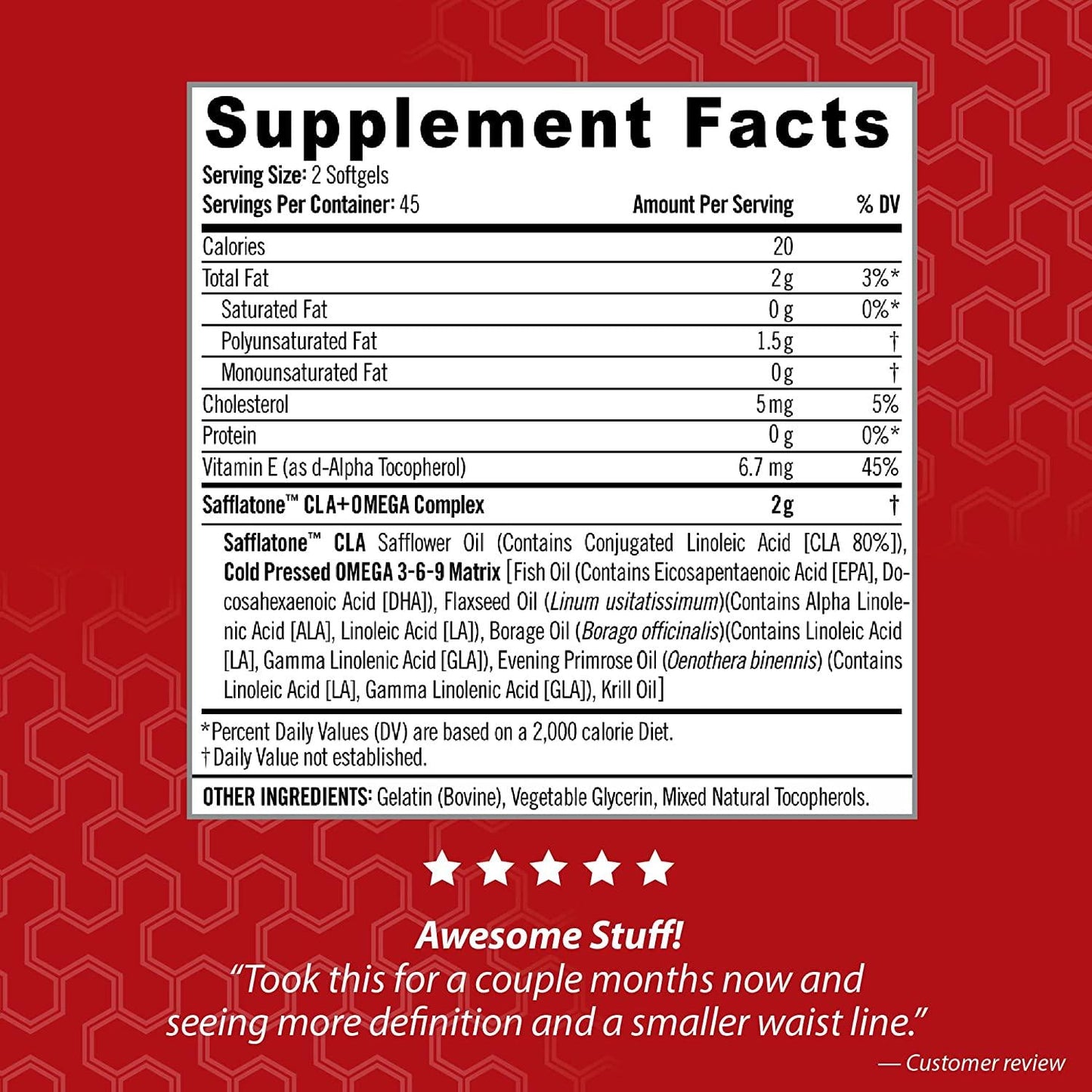 iSatori Ultra CLA - Omega 3 6 9 Safflower Oil Fish Oil Conjugated Linoleic Acid - Natural Weight Loss Exercise Enhancement Fat Burner Muscle Toner - Stimulant Free Dietary Supplement - 90 Softgels