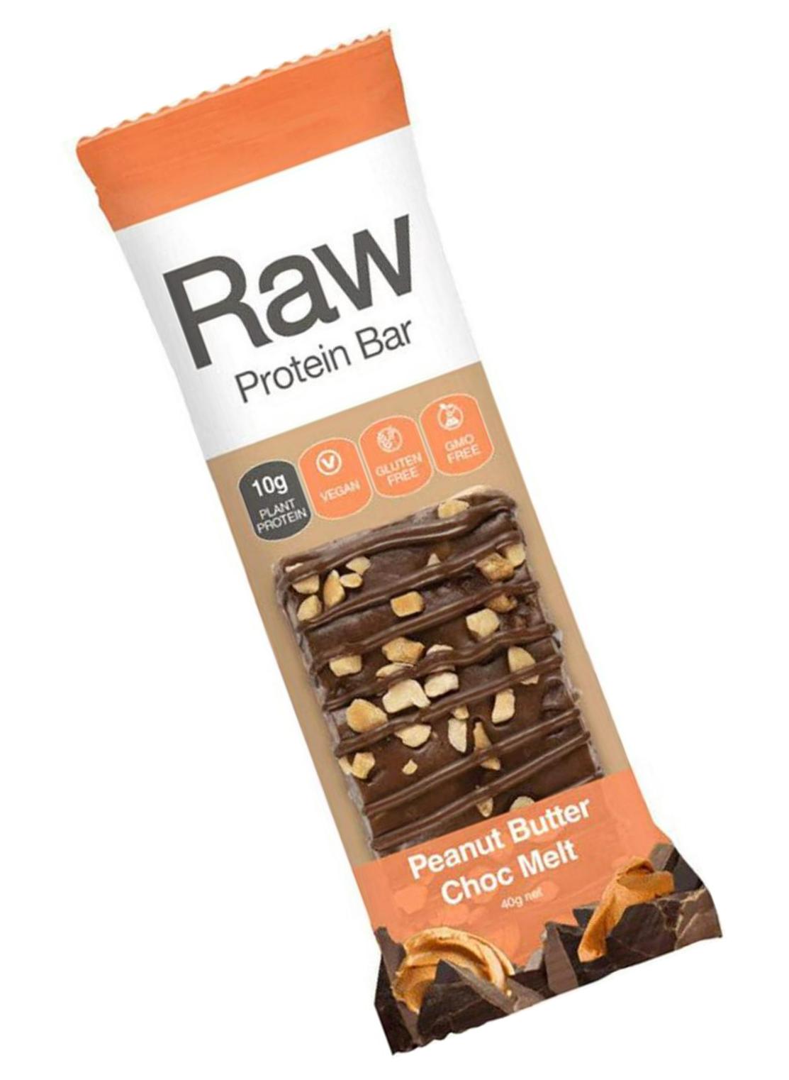 ia Raw Protein Bar Peanut butter Choc Melt, 10x40 g, Multicolor