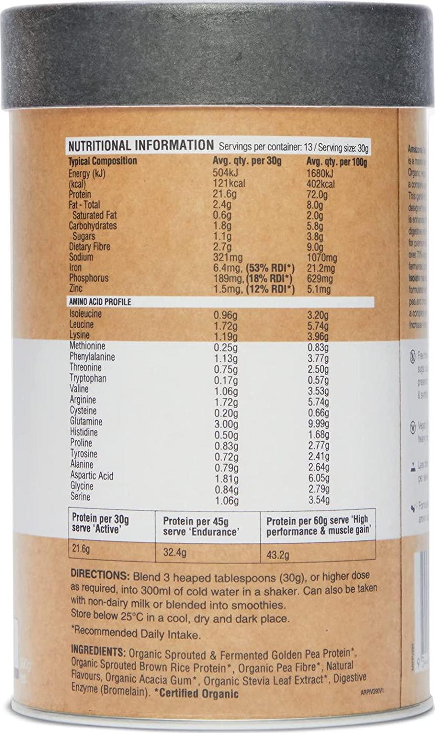 ia Raw Protein Isolate Vanilla 390g