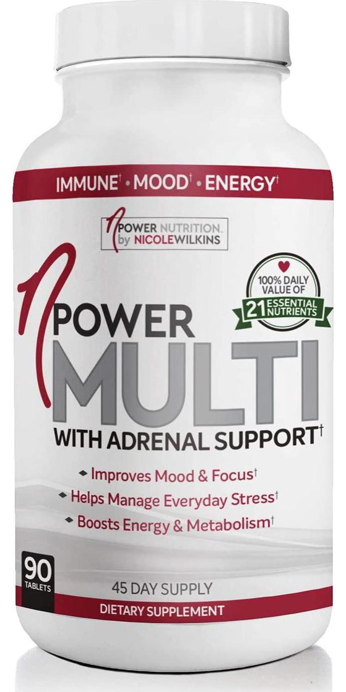 nPower Vanilla Cupcake Grass Fed Whey Protein and Multivitamin with Adrenal Support Bundle