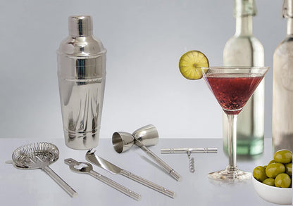 nu steel Cocktail Shaker, Shiny Stainless Steel