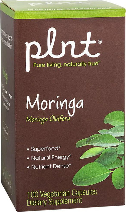 plnt Moringa 1,000mg (Moringa Oleifera) Nutrient Dense Superfood That Provides Natural Energy, NonGMO, Vegan (100 Veggie Capsules)