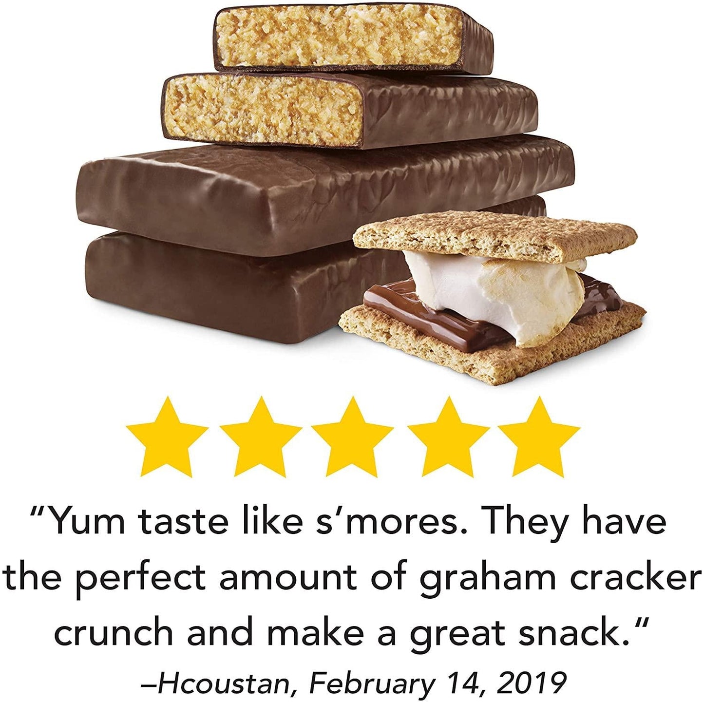 thinkThin Protein and Fiber Bars, S'mores, 1.41 oz Bar (10 Count)