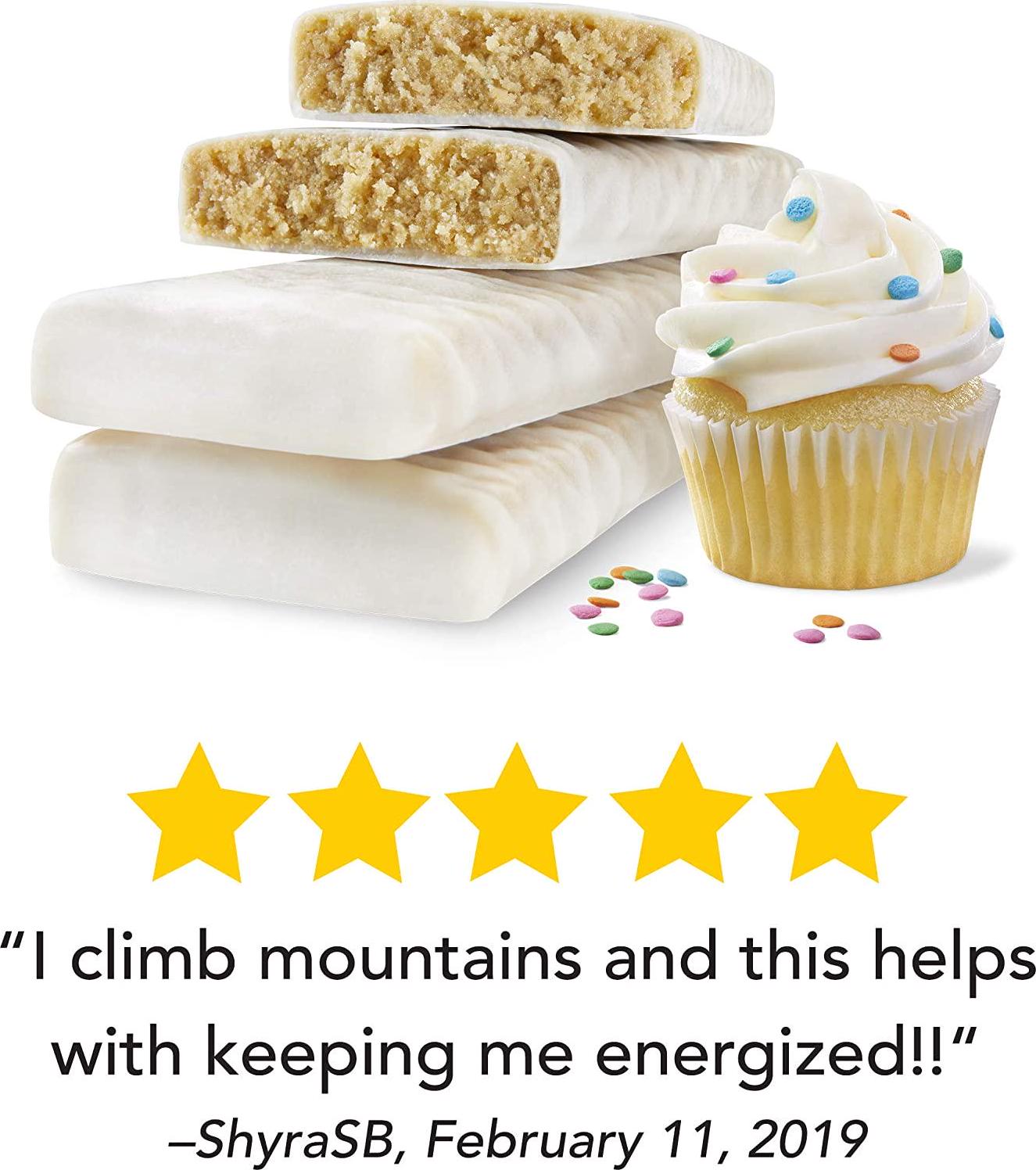 thinkThin Protein and Fiber Bars, Cupcake Batter, 1.41 oz Bar (10 Count)