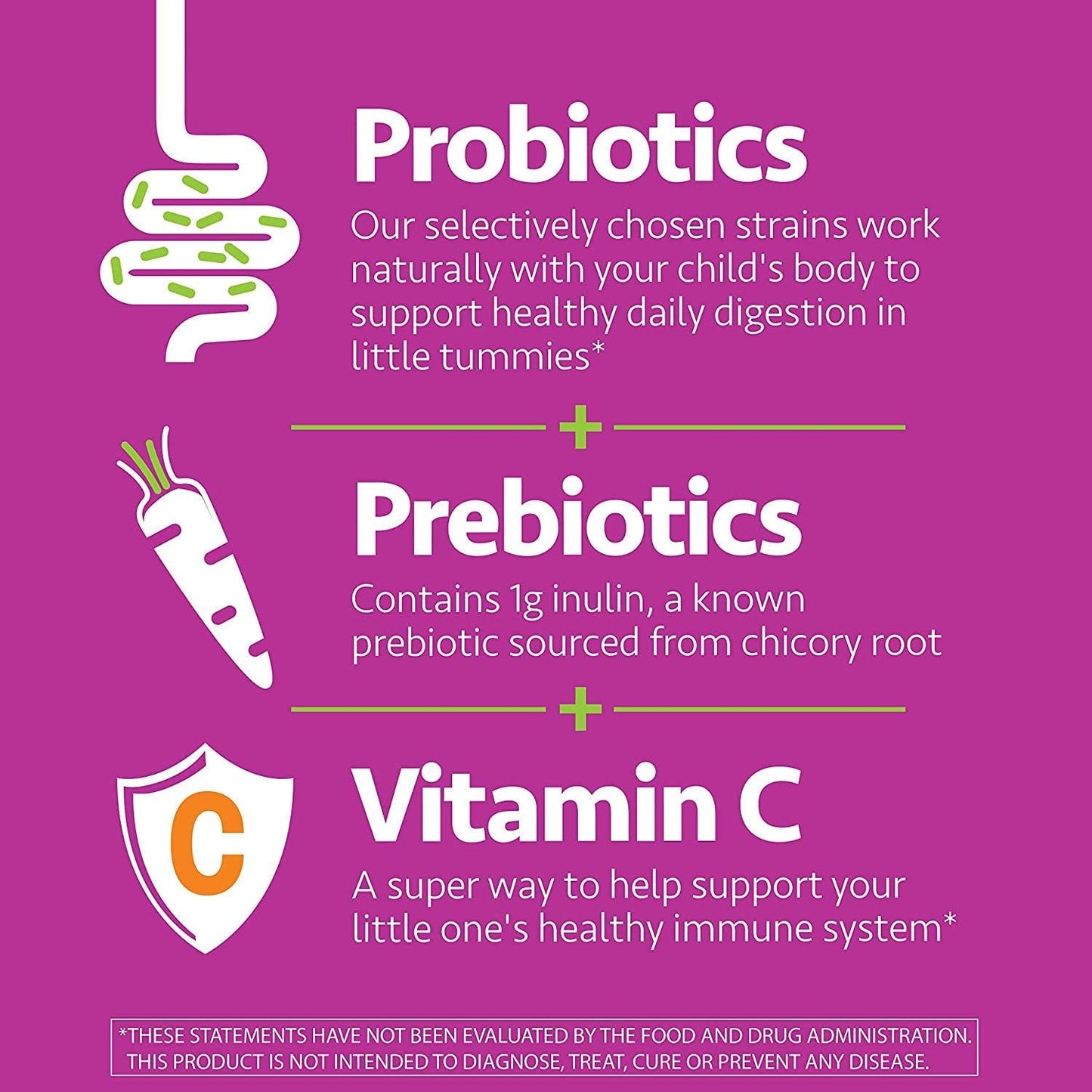 up4 Kids Probiotic Gummies | Digestive and Immune Support | Gelatin-free, Vegan, Non-GMO | With prebiotic and vitamin C | For ages 3+ | 30 count