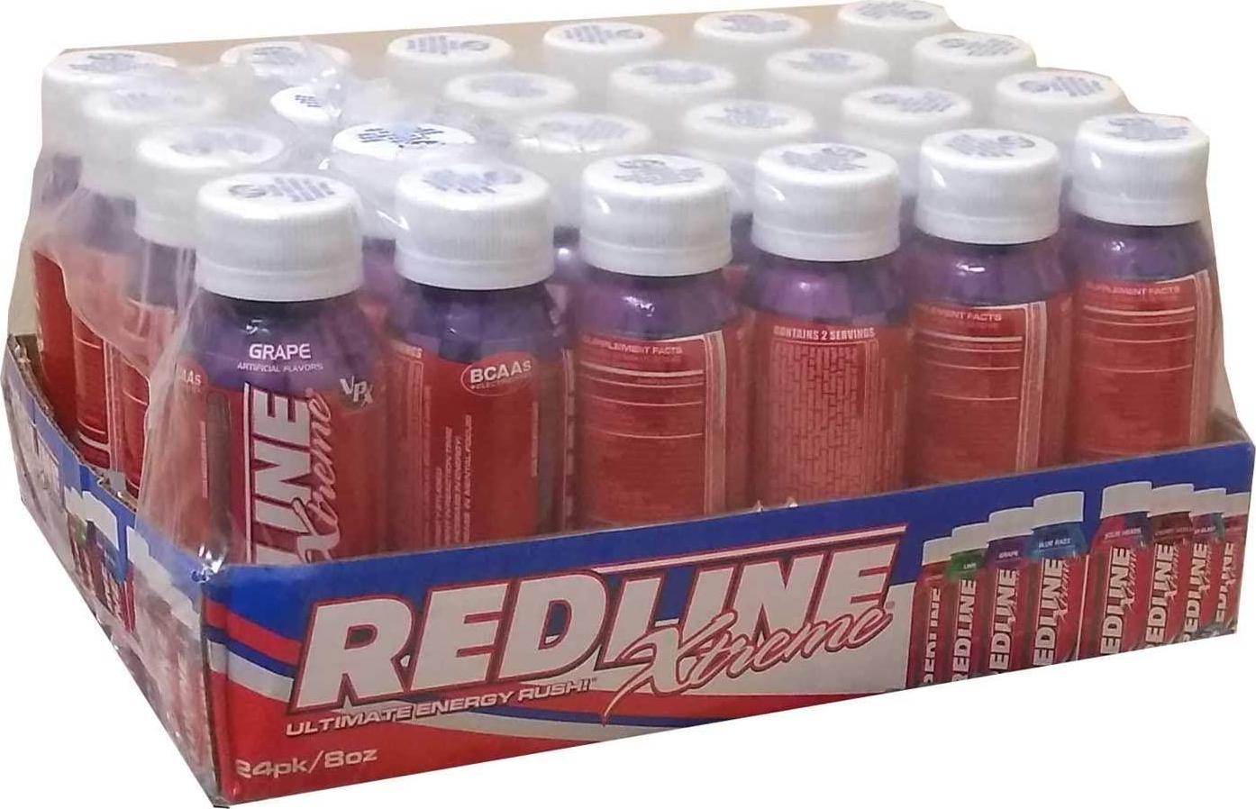 vpx Redline Xtreme, Grape, 8 Oz Bottles, 24Count