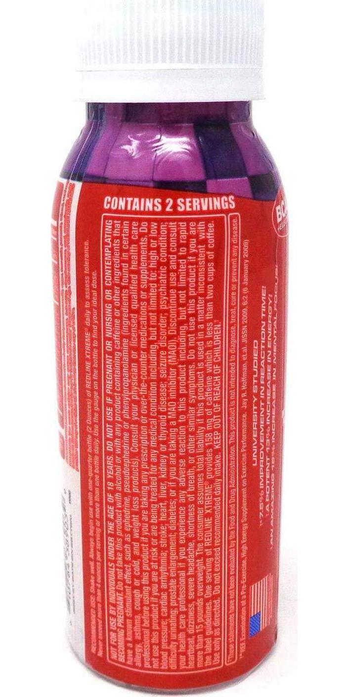 vpx Redline Xtreme, Grape, 8 Oz Bottles, 24Count
